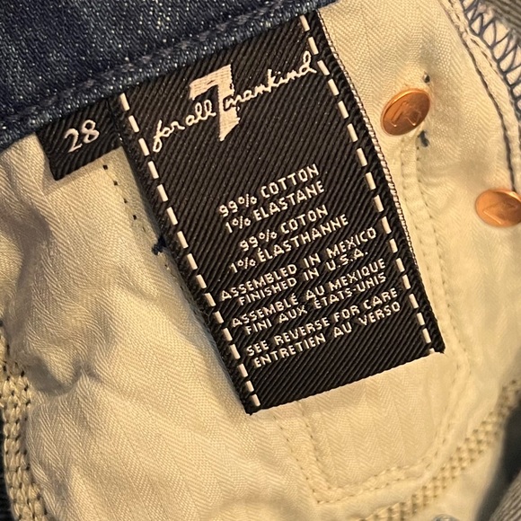 7 For All Mankind High-Rise Side Stripe Jeans 28 - Picture 14 of 15